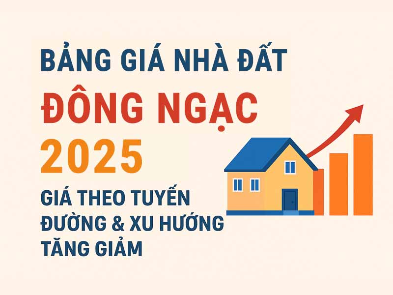Bảng Giá Nhà Đất Đông Ngạc 2025 – Giá Theo Tuyến Đường & Xu Hướng Tăng Giảm
