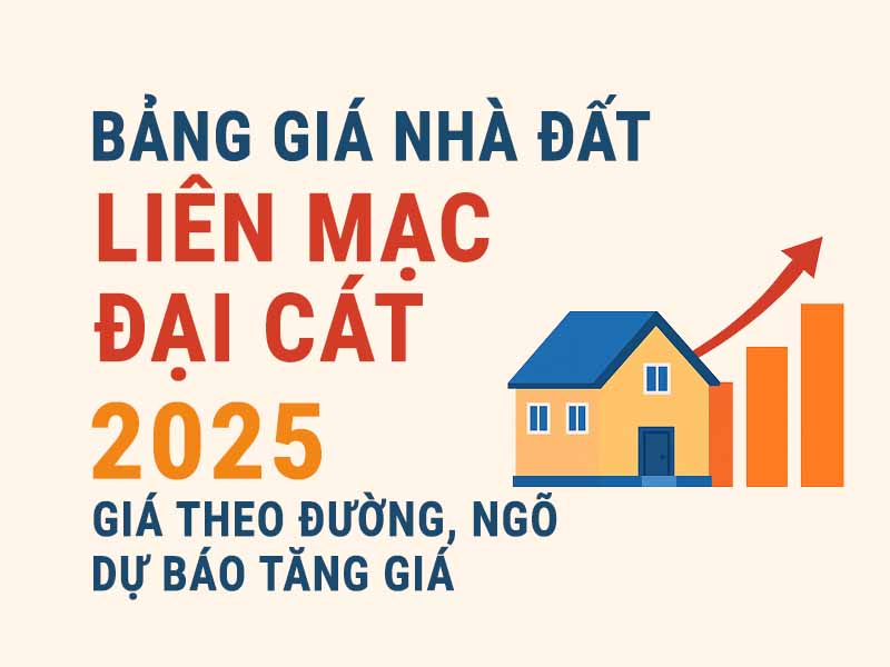 Bảng Giá Nhà Đất Liên Mạc – Đại Cát Năm 2025 (Cập Nhật Theo Đường & Ngõ)