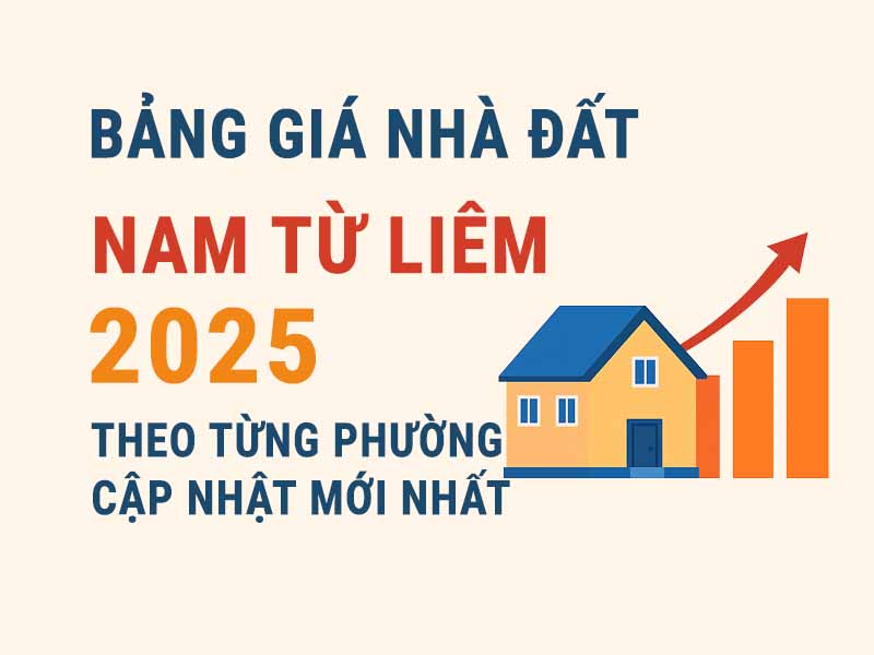 Bảng Giá Nhà Đất Nam Từ Liêm 2025 Theo Từng Phường – Cập Nhật Mới Nhất